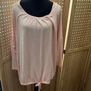 Pink‎ Striped Women's Top